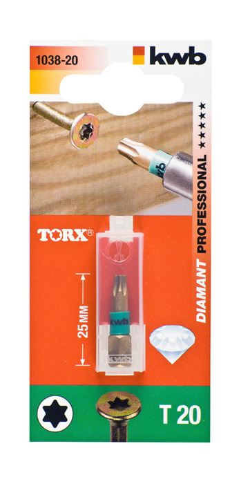DIAMANT nastavak bit 1/4 TORX T15X25mm KWB(5892)